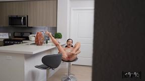 ”What are you doing here Stepsister? Toying her anus in the KITCHEN!?!”