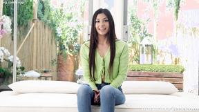 ”Insanely hot Latina fucks a guy to get a job”