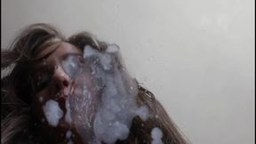 Spitting all over your face