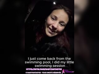 ????????Babyfantasy83 - e mrs. sex tool in the pool cabin, an unknown voyeur stares at me and joins me