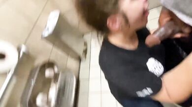BBC Bunny Slayer Chokes Fat Snowbunny Sloppy Deepthroat Cum Swallow