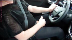 sexy frivol im auto ** crossdresser **