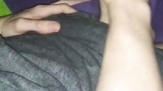 BOYFRIEND Records MTF Trans Gf Calmly Fapping Her Ample Stiffy and Jizzing While Crashing at Homies