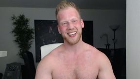 Blonde Guy Jerks,plays with Ass,cums and Eats Iit Mm