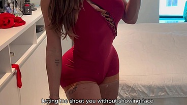 Naughty boy from the gym saw me working out, agreed to fuck me and shoot