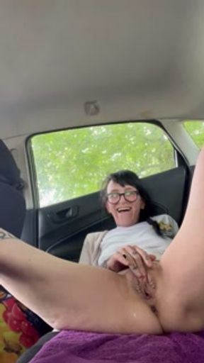 squirting my juices in the backseat of a car