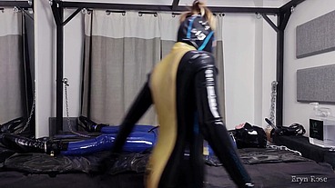 This latex bondage custom video with faeriewillow came out SO GOOD
