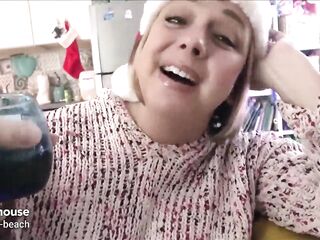 Alone on Christmas with Large Tit Step Mamma - Brianna Beach - Alex Adams