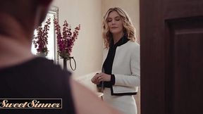 Charming MILF seduced young neighbor and jumped on his Big D