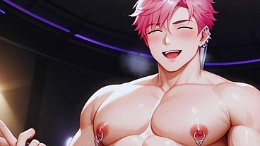 Part-2. Gay Bar Has Live Sex Show with Femboys and Hot Young Men.