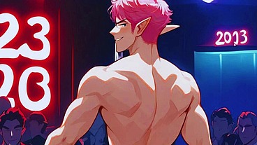 Part-2. Gay Bar Has Live Sex Show with Femboys and Hot Young Men.