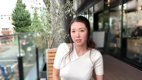 Busty Japanese cutie gives a private show
