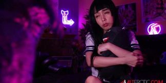 Marica Hase rides Cockzilla in solo session