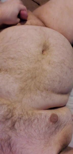 Fat Guy Jacks off