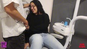 the dentist gives me his shoulder of meat as a reward and catches me in his office