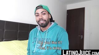 LatinoJuice.com - Bearded cute guy Thiago loves the flavor of my uncut boner and lusc