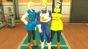 Vegeta’s Hardcore Dragon Ball Hentai Adventure – Fucking Bulma & 18’s Anal
