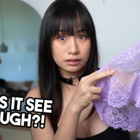 I tried a See Through Lingerie Try On Haul