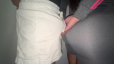 Unknown Woman Touches a Stranger's Dick