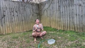 Sudsy Outdoor Bath