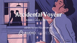 She finger fucks her pussy while her neighbors are fucking in front of her | Window roleplay | Amate