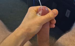 jerking + cumshot (3 days off!) + slow motion cumshot