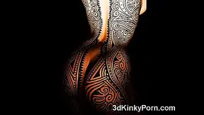 Alluring 3D Vixens Explore Forbidden Desires in Glossy Latex Fantasy