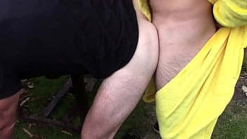 3 JESS ROYAN fucked raw by ihs friend dressed in POKEMON in the garden