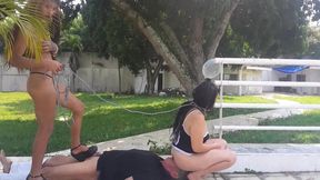 facesitting while ballbusting