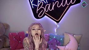 kawaii elf plays with her tight holes. karneli bandi