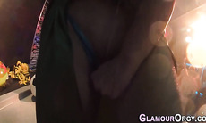 Glam ho fucks black cock