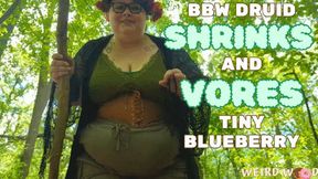 BBW Druid Shrinks and Vores Tiny Blueberry Adventurer - MP4