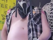 Punk Ghostface Jerks Off On You POV