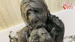 Greasy Mud Monster! My Mouth Is Full of Mud! Masturbation!