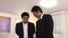 Lucky man gets pussy from two irresistible Japanese teens