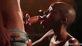 Bald-headed Ebony With A Killer Body Gets Passionately Fucked With Show Best And Ricky Rascal