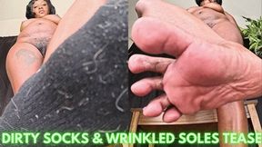 Filfthy Ankles Socks and Ebony Soles ft Queen Ava - A socks fetish scene features ankle socks, ebony feet, wrinkled soles, pedicured toes, pov foot worship, giantess feet, and close ups - 720 MP4