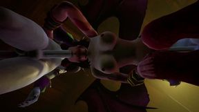 futa draenei fuck demon girl threesome - warcraft porn parody