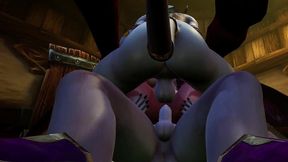 futa draenei fuck demon girl threesome - warcraft porn parody