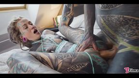 Tattooed Girl Deep Anal Pounding