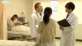 Busty Patient Seduced by Her Japanese Doctor in Hospital Hallway Encounter