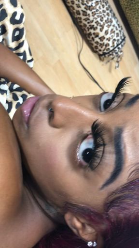 18YO SEXY SLIM EBONY BOMBSHELL GETS FUCKED POV