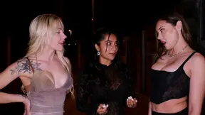 Two women propose a wild swinger party with cock exchange