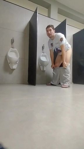 I Showed off in the Supermarket Bathroom and Almost Got Caught by Security.