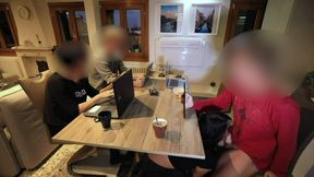 Extreme! Hot Cock Made to Cum Under the Table