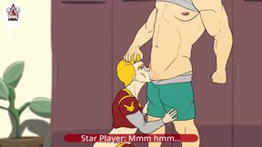 The Rival Coach destroys his star quarterback with his thick cock