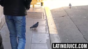 Latino hunk earns cash taking bare dick deep