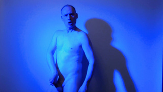 Kudoslong naked in a blue light frolicking with his sluggish meatpipe till swell