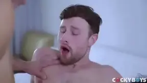 Machos Engage in Intense Triple Penetration Group Sex Action
