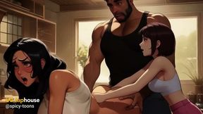 Hentai MILF's Stepmom Likes to Watch